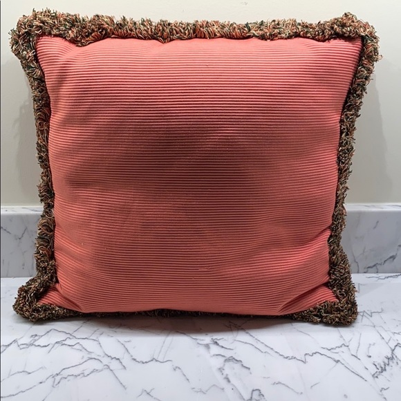 coral pink throw pillows